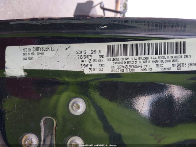 Продаж на аукціоні авто 2009 Dodge Ram 3500 Slt, vin: 3D7MX48L29G515048, номер лоту: 44859367