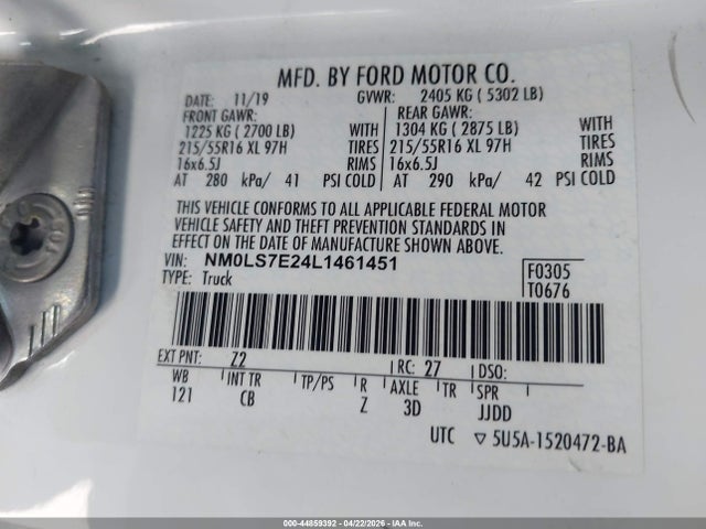 NM0LS7E24L1461451 Ford Transit Connect Xl