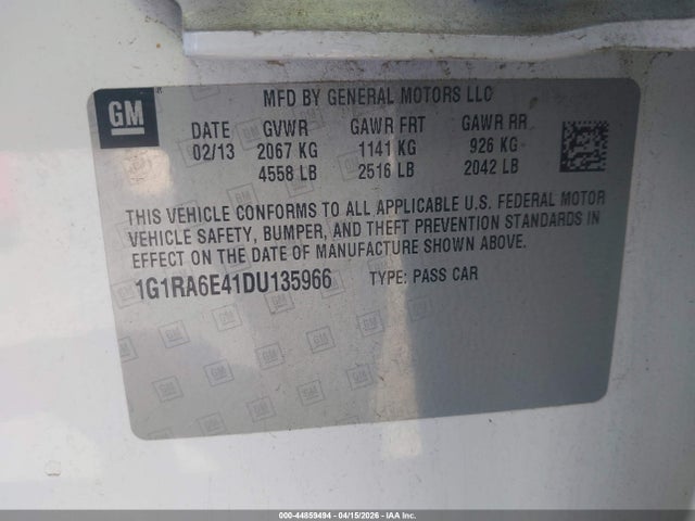 2013 CHEVROLET VOLT 1G1RA6E41DU135966 Photo 8