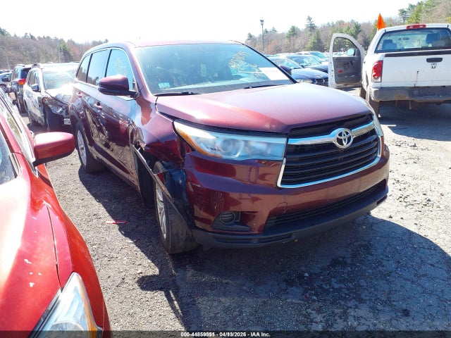 2015 Toyota Highlander Le V6 მანქანა იყიდება აუქციონზე, vin: 5TDBKRFH2FS126631, აუქციონის ნომერი: 44859551