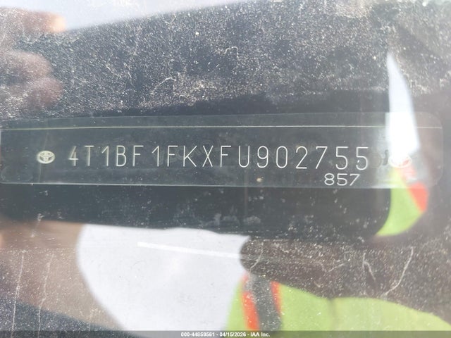 44859561 :رقم المزاد ، 4T1BF1FKXFU902755 vin ، 2015 Toyota Camry Se مزاد بيع