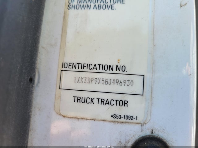 2016 KENWORTH CONSTRUCTION 1XKZDP9X5GJ496930 Photo 8