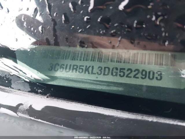 44859651 :رقم المزاد ، 3C6UR5KL3DG522903 vin ، 2013 Ram 2500 Laramie مزاد بيع