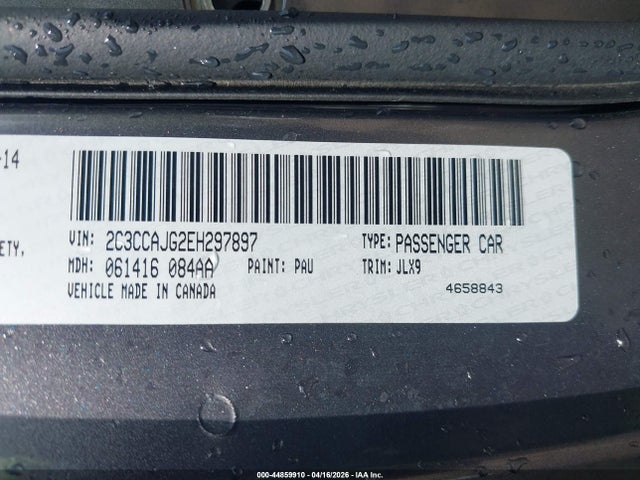 Aukcja sprzedaży 2014 Chrysler 300c John Varvatos Luxury Edition Awd, vin: 2C3CCAJG2EH297897, numer aukcji: 44859910