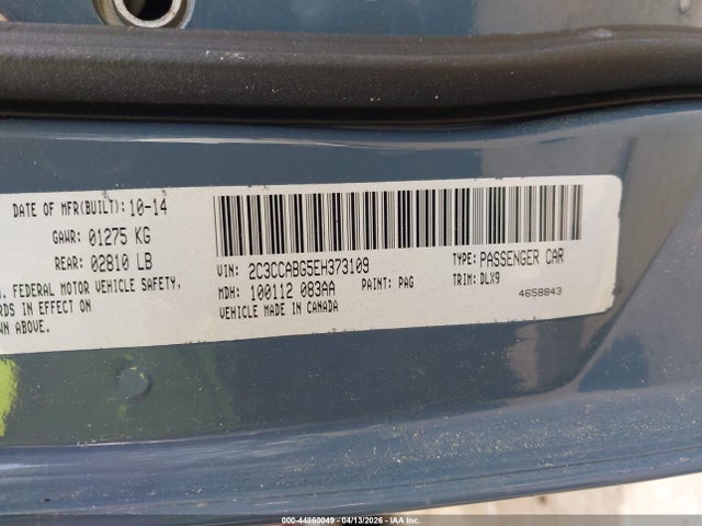 2014 Chrysler 300 300s მანქანა იყიდება აუქციონზე, vin: 2C3CCABG5EH373109, აუქციონის ნომერი: 44860049