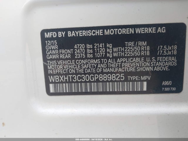 WBXHT3C30GP889825 BMW X1 Xdrive28i