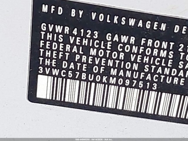 2019 VOLKSWAGEN JETTA 3VWC57BU0KM097513 Photo 8