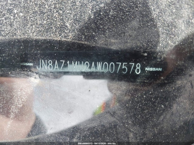 Продажа на аукционе авто 2010 Nissan Murano Sl, vin: JN8AZ1MU2AW007578, номер лота: 44860313