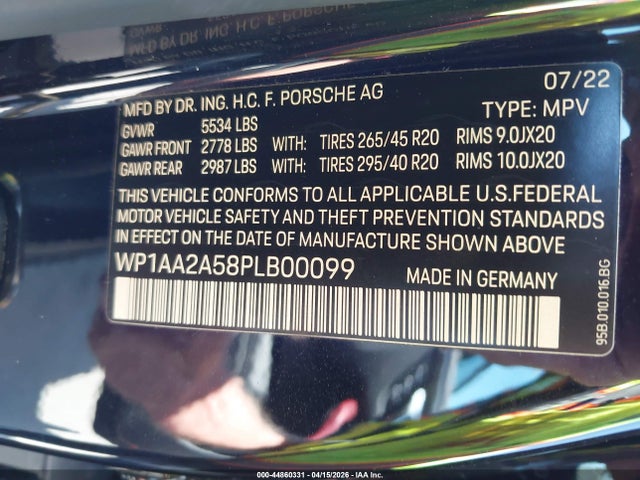 Porsche Macan T 2023 WP1AA2A58PLB00099 Image 9