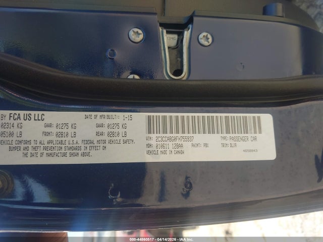 44860517 :رقم المزاد ، 2C3CCABG0FH755937 vin ، 2015 Chrysler 300 300s مزاد بيع