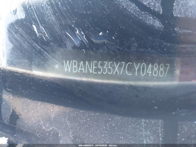 44860674 :رقم المزاد ، WBANE535X7CY04887 vin ، 2007 Bmw 525i مزاد بيع