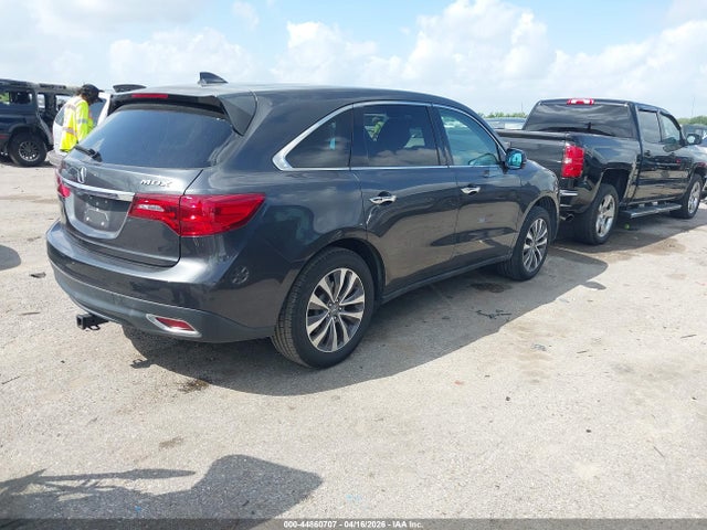 2015 Acura Mdx Technology Package მანქანა იყიდება აუქციონზე, vin: 5FRYD3H45FB003632, აუქციონის ნომერი: 44860707