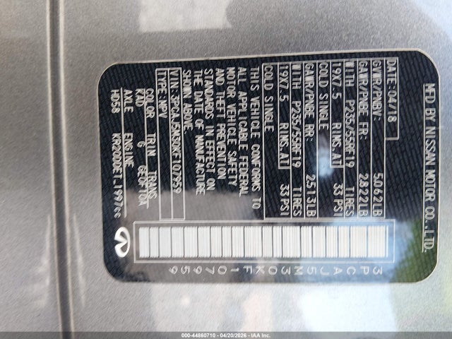 Продажа на аукционе авто 2019 Infiniti Qx50 Essential, vin: 3PCAJ5M30KF107959, номер лота: 44860710