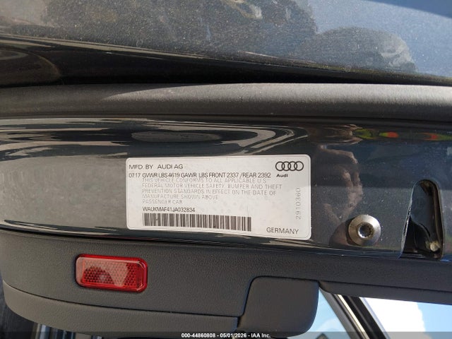 Aukcja sprzedaży 2018 Audi A4 2.0t Tech Ultra Premium/2.0t Ultra Premium, vin: WAUKMAF41JA032834, numer aukcji: 44860808