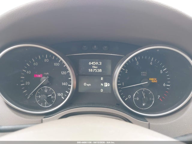 Aukcja sprzedaży 2009 Mercedes-benz Ml 350 4matic, vin: 4JGBB86E69A484702, numer aukcji: 44861106