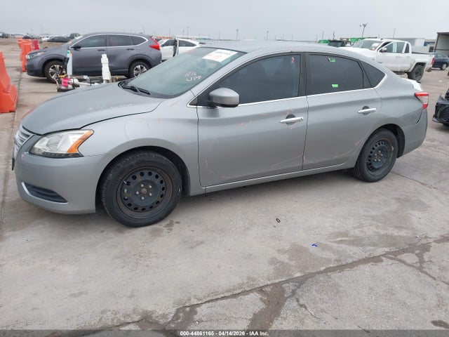 2014 Nissan Sentra S მანქანა იყიდება აუქციონზე, vin: 3N1AB7AP9EY261520, აუქციონის ნომერი: 44861165