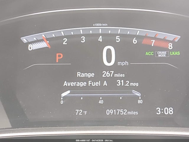 44861187 :رقم المزاد ، 7FARW2H92JE065119 vin ، 2018 Honda Cr-v Touring مزاد بيع