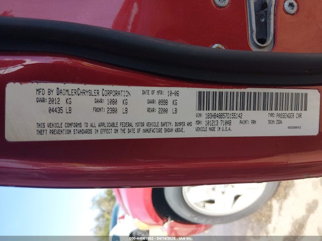 Продажа на аукционе авто 2007 Dodge Caliber Sxt, vin: 1B3HB48B57D155142, номер лота: 44861562