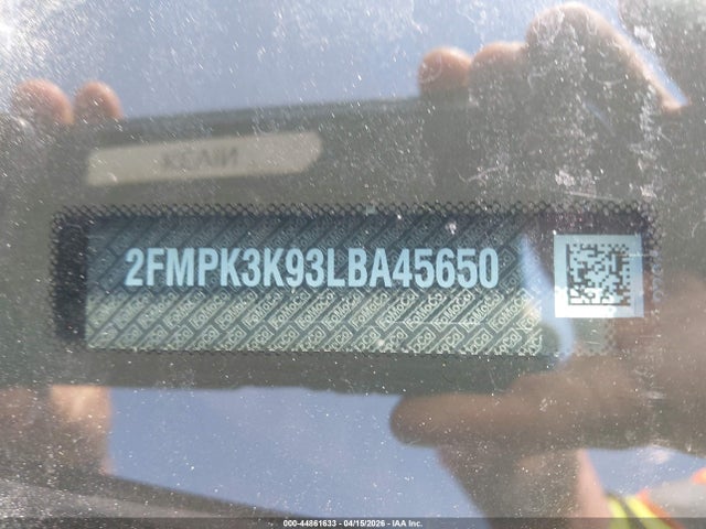 Aukcja sprzedaży 2020 Ford Edge Titanium, vin: 2FMPK3K93LBA45650, numer aukcji: 44861633