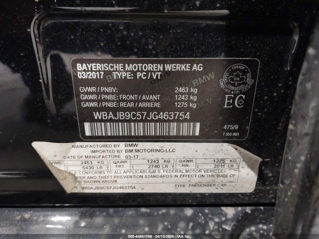 Продаж на аукціоні авто 2018 Bmw M550i Xdrive, vin: WBAJB9C57JG463754, номер лоту: 44861766