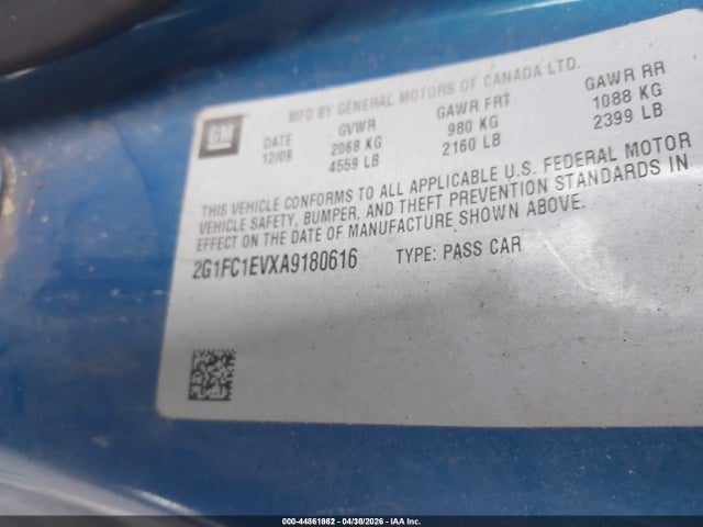 2010 Chevrolet Camaro 2lt მანქანა იყიდება აუქციონზე, vin: 2G1FC1EVXA9180616, აუქციონის ნომერი: 44861862