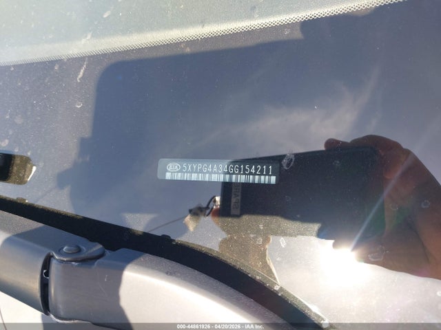 5XYPG4A34GG154211 KIA Sorento 2.4l Lx