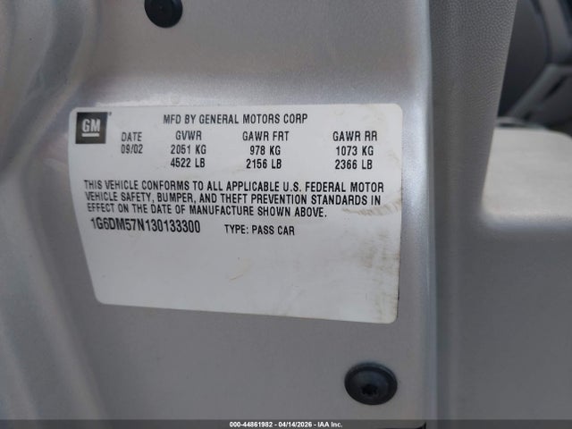 2003 CADILLAC CTS 1G6DM57N130133300 Photo 8