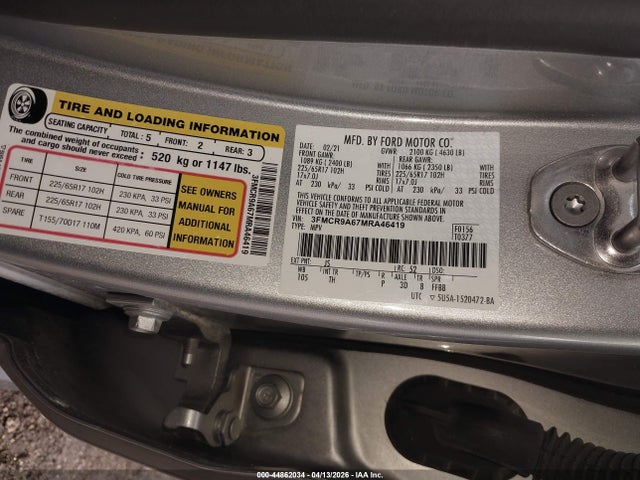 2021 FORD BRONCO SPORT 3FMCR9A67MRA46419 Photo 8