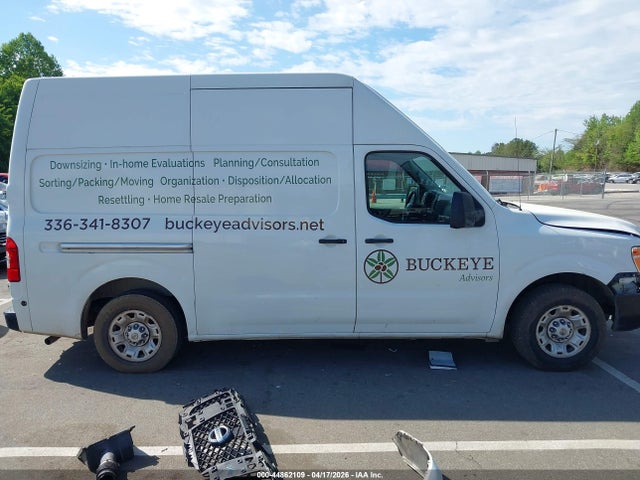 Aukcja sprzedaży 2017 Nissan Nv Cargo Nv2500 Hd Sv V6, vin: 1N6BF0LY6HN807238, numer aukcji: 44862109