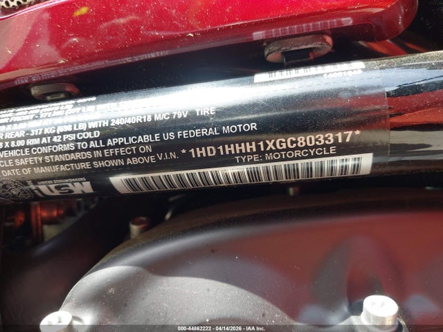 1HD1HHH1XGC803317 Harley-Davidson Vrscdx Night Rod Special