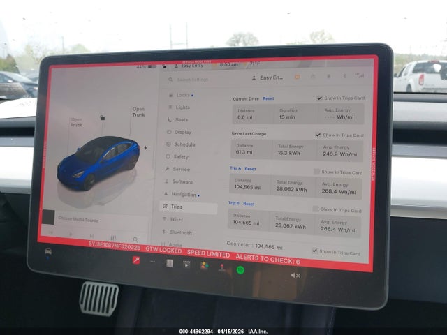 Продажа на аукционе авто 2022 Tesla Model 3 Long Range Dual Motor All-wheel Drive, vin: 5YJ3E1EB7NF320326, номер лота: 44862294