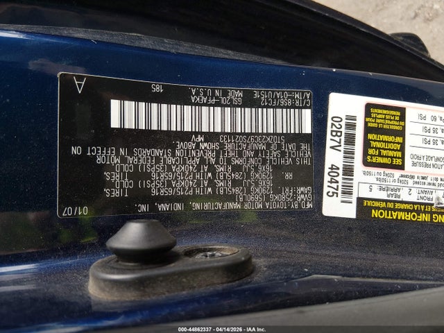 Продаж на аукціоні авто 2007 Toyota Sienna Le, vin: 5TDZK23C97S021133, номер лоту: 44862337