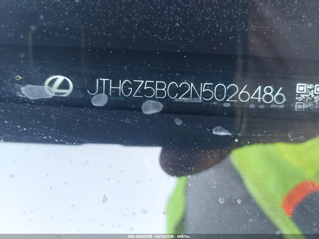 Продаж на аукціоні авто 2022 Lexus Rc 350 F Sport, vin: JTHGZ5BC2N5026486, номер лоту: 44862359