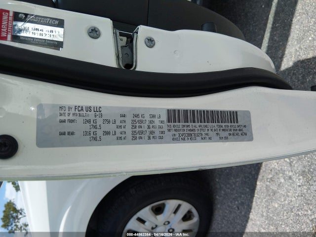 Продажа на аукционе авто 2019 Dodge Journey Se, vin: 3C4PDCBB8KT816270, номер лота: 44862384