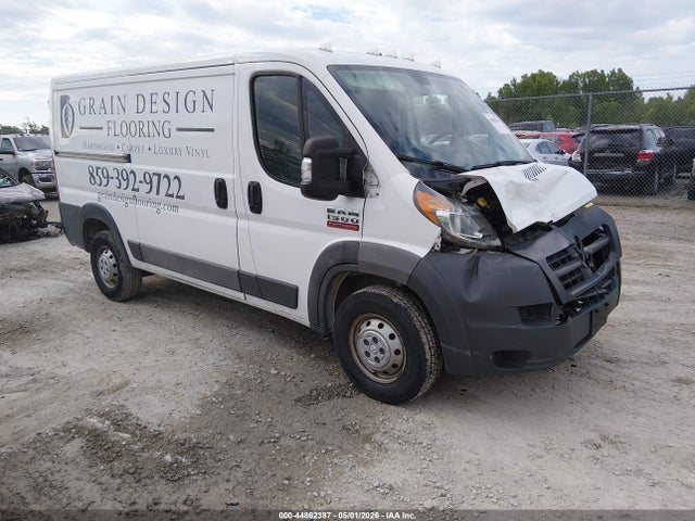 44862387 :رقم المزاد ، 3C6TRVAG3HE513474 vin ، 2017 Ram Promaster 1500 Low Roof 136 Wb مزاد بيع