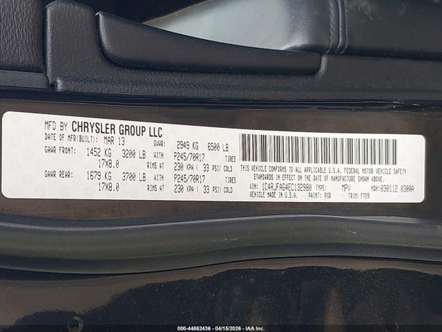 2014 JEEP GRAND CHEROKEE 1C4RJFAG4EC132980 Photo 8