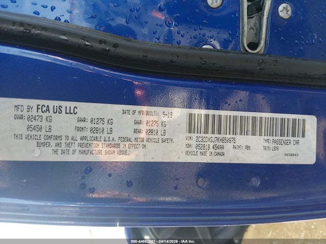 Продажа на аукционе авто 2019 Dodge Charger Scat Pack Rwd, vin: 2C3CDXGJ7KH650875, номер лота: 44862501