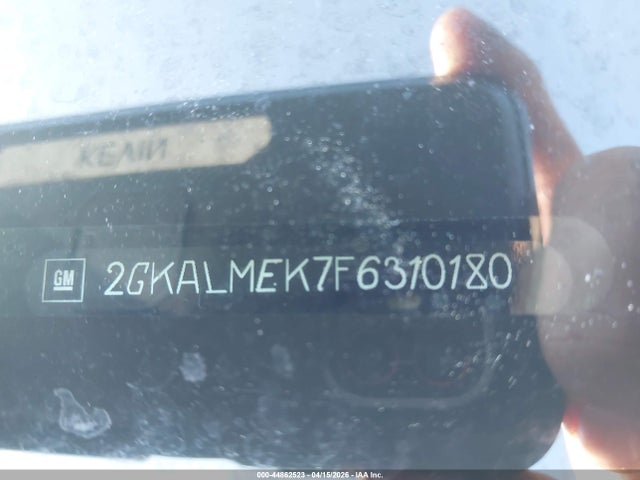 Aukcja sprzedaży 2015 Gmc Terrain Sle-1, vin: 2GKALMEK7F6310180, numer aukcji: 44862523