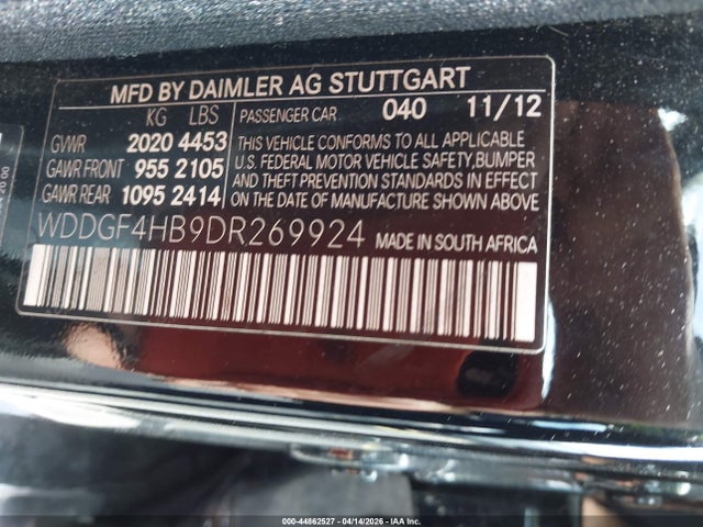 Продаж на аукціоні авто 2013 Mercedes-benz C 250 Luxury, vin: WDDGF4HB9DR269924, номер лоту: 44862527