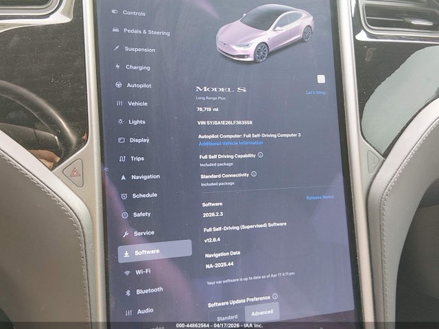 Aukcja sprzedaży 2020 Tesla Model S Long Range Dual Motor All-wheel Drive/long Range Plus Dual Motor All-wheel Drive, vin: 5YJSA1E26LF363558, numer aukcji: 44862564