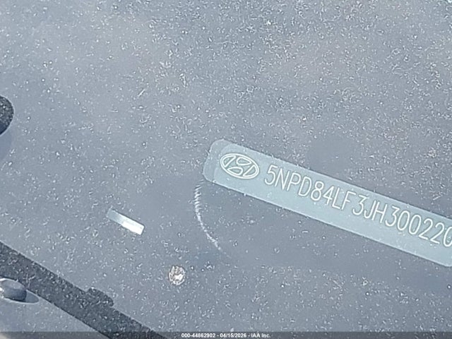 44862902 :رقم المزاد ، 5NPD84LF3JH300220 vin ، 2018 Hyundai Elantra Sel مزاد بيع