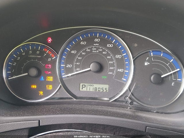 44862923 :رقم المزاد ، JF2SH6FCXAH725017 vin ، 2010 Subaru Forester 2.5xt Limited مزاد بيع