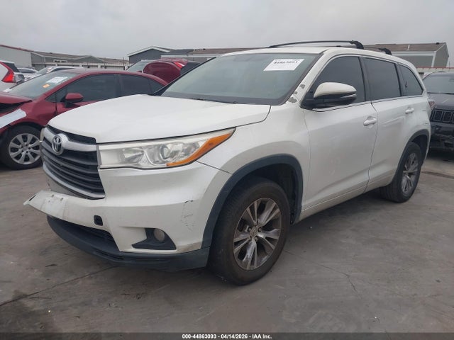 Auction sale of the 2015 Toyota Highlander Le Plus V6, vin: 5TDZKRFH2FS099655, lot number: 44863093