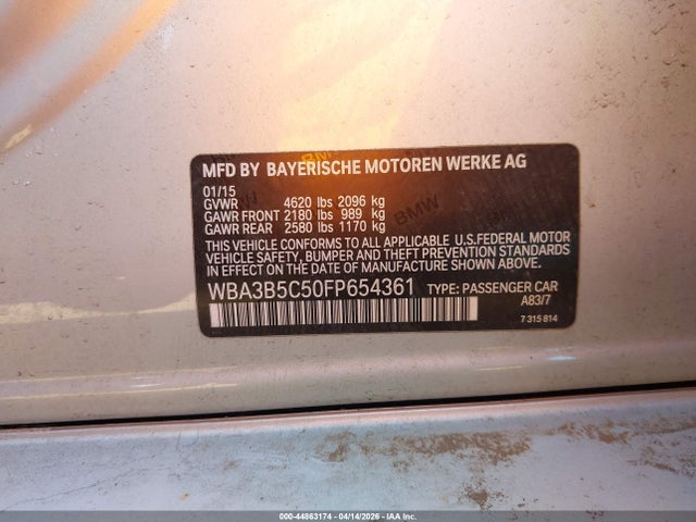 2015 BMW 328I WBA3B5C50FP654361 Photo 8