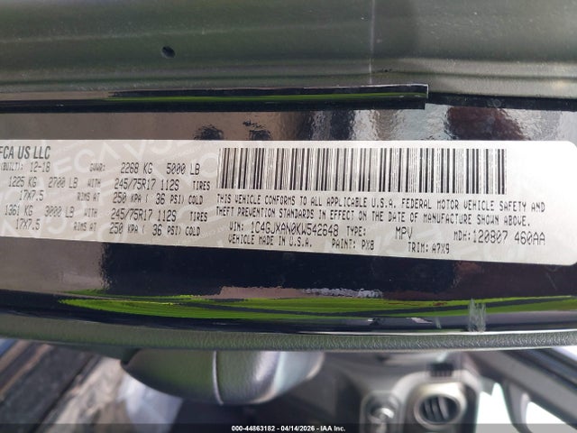 1C4GJXAN0KW542648 Jeep Wrangler Sport S 4x4