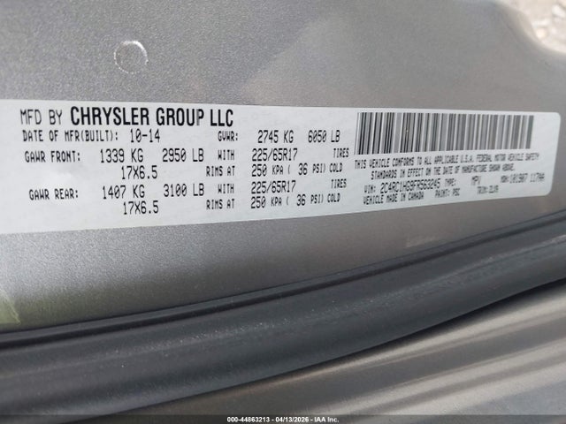 2015 CHRYSLER TOWN & COUNTRY 2C4RC1HG9FR563245 Photo 8