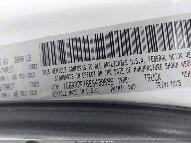 2014 RAM 1500 1C6RR7FT6ES439696 Photo 8