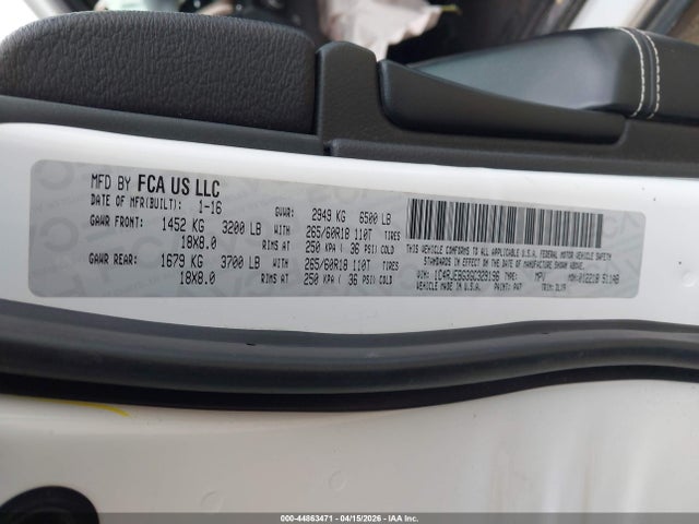 1C4RJEBG3GC329196 Jeep Grand Cherokee Limited