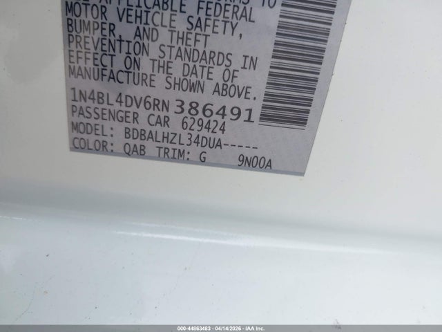 2024 NISSAN ALTIMA 1N4BL4DV6RN386491 Photo 8