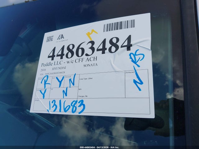 5NPE24AF8GH346028 Hyundai SONATA SE